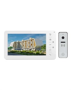 Комплект видеодомофона Prime белый HD и iPanel 2 HD белая Tantos