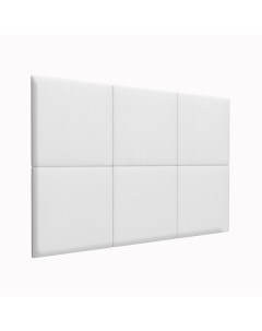 Стеновая панель Eco Leather White 50х50 см 2 шт Tartilla