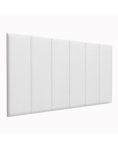 Стеновая панель Eco Leather White 30х100 см 1 шт Tartilla