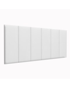 Стеновая панель Eco Leather White 30х80 см 1 шт Tartilla
