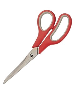 Ножницы Comfort 190мм асимметричные ручки титановое покрытие красно серые 12шт Attache