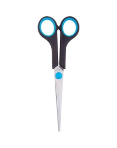 Ножницы 171мм симметричные ручки с синими вставками 24шт Officespace