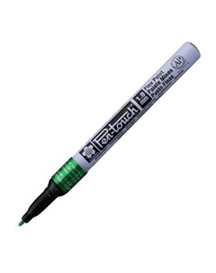 Маркер промышленный Pen Touch 1мм зеленый алюминий 12шт Sakura