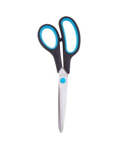 Ножницы 215мм асимметричные ручки с синими вставками 12шт Officespace