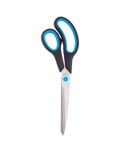 Ножницы 240мм асимметричные ручки с синими вставками 12шт Officespace