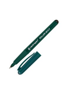 Ручка роллер 0 3мм черный цвет чернил трехгранная корпус зеленый 10шт Centropen