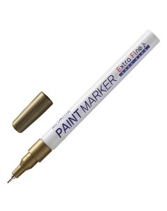 Маркер краска Extra Fine Paint Marker 1мм золотистый нитро основа 12шт Munhwa