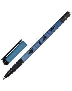 Ручка шариковая SOFT TOUCH GRIP NIGHT CITY синяя мягкое покрытие 143712 36 шт Brauberg