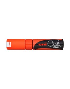 Маркер для окон и стекла Uni Chalk 8мм смываемый на меловой основе оранжевый 6шт Uni mitsubishi pencil