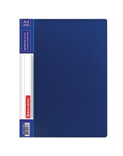 Папка с металлическим скоросшивателем Contract А4 0 7мм до 100л синяя 30шт Brauberg