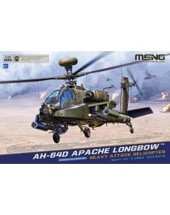 Сборная модель Meng 1 35 Вертолёт AH 64D Apache Longbow QS 004 Meng model