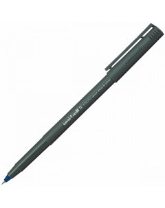Ручка роллер Uni Ball II Micro 0 24мм синий цвет чернил корпус черный 12шт Uni mitsubishi pencil