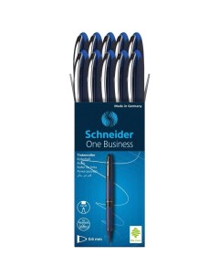 Ручка роллер One Business 0 6мм синий цвет чернил 10шт Schneider
