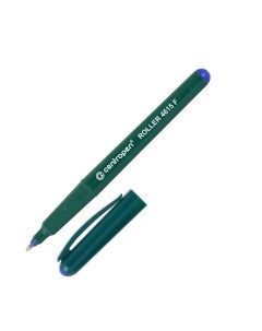 Ручка роллер 0 3мм синий цвет чернил трехгранная корпус зеленый 10шт Centropen