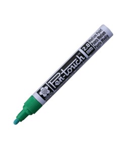 Маркер промышленный Pen Touch 2мм зеленый алюминий 12шт Sakura