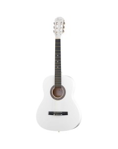 FCG 2036CAP WH 3 4 Классическая гитара 3 4 с чехлом ремнем тюнером белая Foix