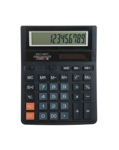 Калькулятор настольный 12 разрядный SDC 888T питание от батарейки Nobrand