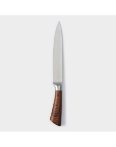 Нож кухонный шеф forest лезвие 20 см цвет коричневый Доляна