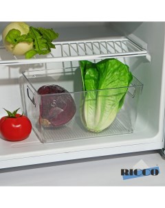 Контейнер для холодильника 26 5 17 13 см цвет прозрачный Ricco