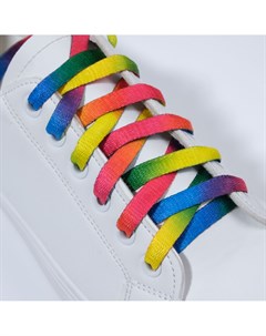 Шнурки для обуви пара плоские 8 мм 110 см цвет Onlitop