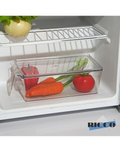 Контейнер для холодильника с крышкой и ручкой 32 14 5 10 см Ricco