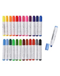 Фломастеры 24 цвета в пластиковом тубусе с ручкой Nobrand