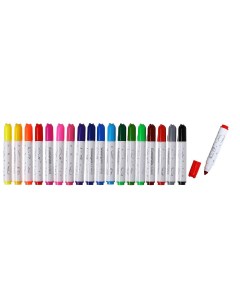 Фломастеры 18 цветов в пластиковом тубусе с ручкой Nobrand