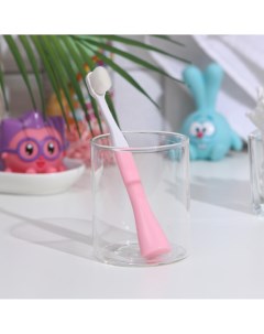 Зубная щетка детская 2 9 лет 10 000 щетинок ультрамягкая розовая Nobrand