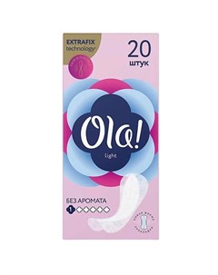 Женские ежедневные ультратонкие прокладки Light без аромата 20 Ola