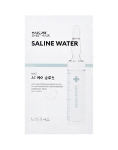 Маска Mascure баланс с минерализированной водой для свежести чувствительной кожи Missha