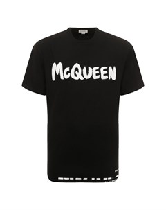 Хлопковая футболка Alexander mcqueen