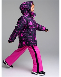 Куртка текстильная с полиуретановым покрытием для девочек Playtoday tween