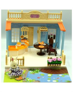Koala Town Кукольный домик с мебелью и куклой фигуркой животного Кухня Sharktoys