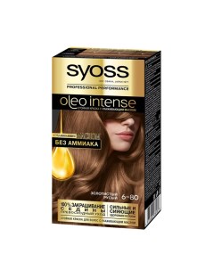Oleo Intense Краска для волос 6 80 Золотистый русый Syoss