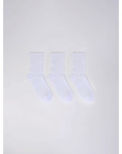 Набор из 3 пар белых носков для девочек Sela
