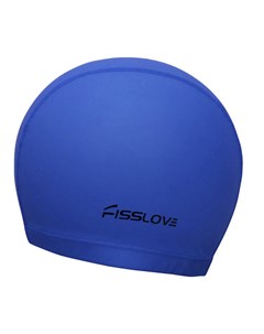 Шапочка для плавания Fisslove ПУ R18191 синий Sportex