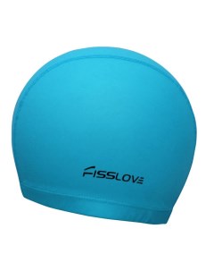 Шапочка для плавания R18191 Fisslove ПУ голубая Sportex