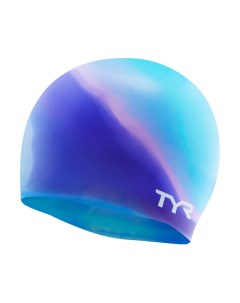 Шапочка для плавания Multi Silicone Cap LCSM 545 сине голубой Tyr