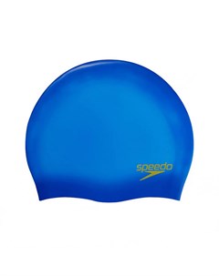 Шапочка для плавания детская Plain Moulded Silicone Cap Jr 8 7099015965 синий Speedo