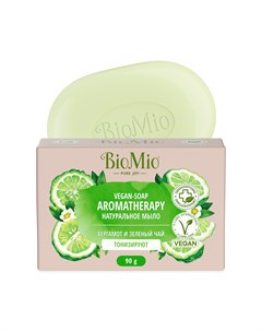 Мыло натуральное зеленый чай и эфирное масло бергамота 90 г Biomio