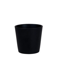 Кашпо Керамическое чёрное 10 см конус Студия-декор