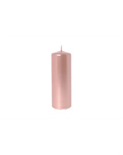 Свеча deco glossy розовое золото 5х15 см Mercury