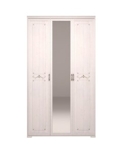 Шкаф для платья и белья 3 х дверный Афродита 06 с зеркалом лиственница сибио Arnika