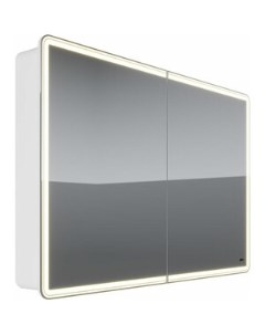Зеркальный шкаф Element 120х80 с подсветкой белый LM120ZS E Lemark