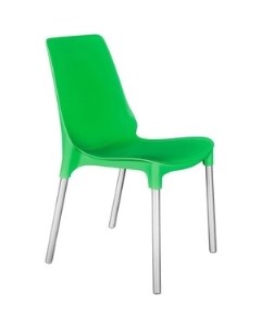 Стул GENIUS mod 75 ножки серебристый сиденье зеленый Tetchair