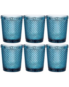 Набор стаканов Гранат синий 6 шт 240 мл стекло Lefard