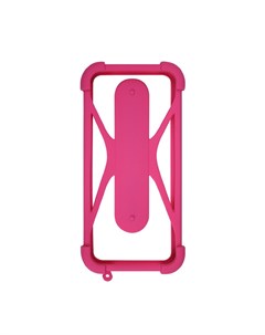 Чехол бампер универсальный для смартфонов 1 р 4 5 6 5 розовый Olmio