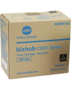 Тонер bizhub C3351 C3851 черный TNP 49K Konica minolta