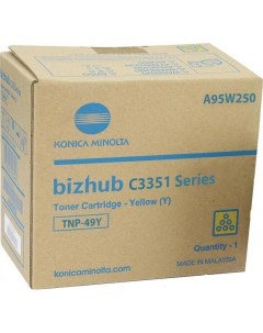 Тонер bizhub C3351 C3851 желтый TNP 49Y Konica minolta