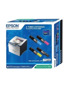 Набор тонер картриджей для AcuLaser C1100 4 цвета Epson